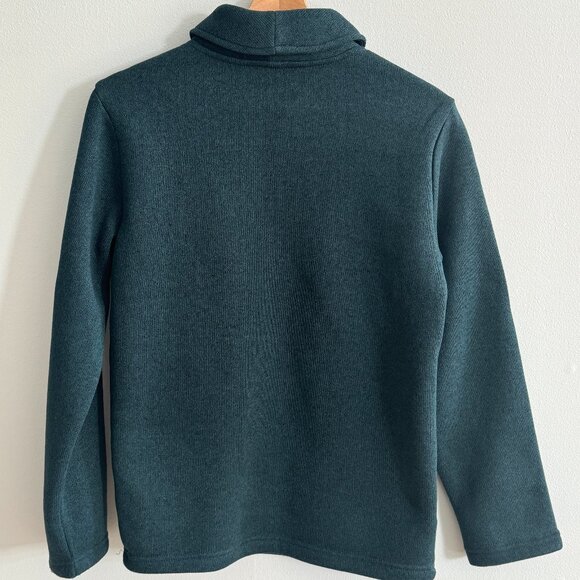 Old Navy Boys Sweater-Knit Shawl-Collar Sweatshirt-Fleece Lined - Green - XL - Picture 2 of 6